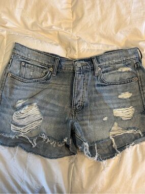 Lucky Brand Distressed Denim Boyfriend Shorts